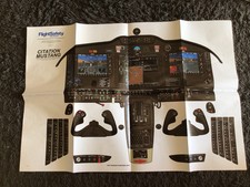 USED Flight Safety Cessna 510 Citation Mustang Cockpit Poster 2014