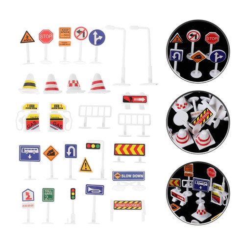 Pcs traffic signs road - pcs,