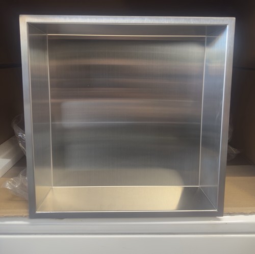 14x14 brushed stainless steel - brushed,