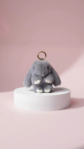 Mini plush fluffy - plush, rabbit