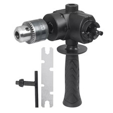 Right Angle Drill Attachment Adapter Aluminium Metal Keyless Chuck - 90° Angled
