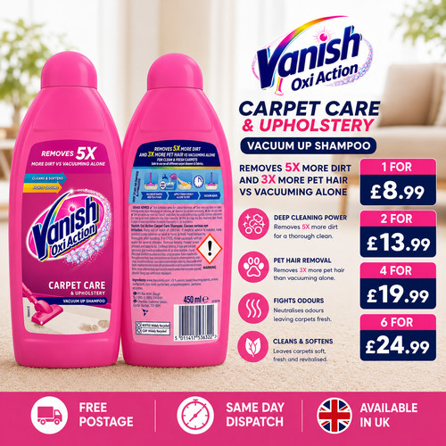 Vanish hand carpet shampoo - hand,