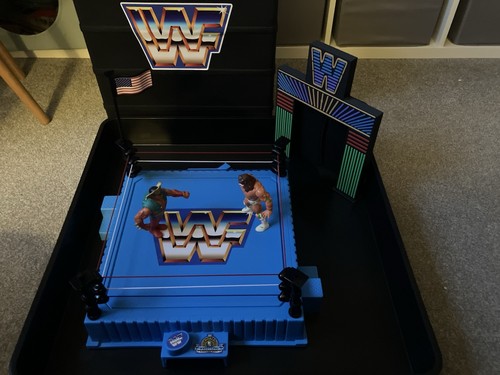 Wwf hasbro wrestling ring - hasbro,