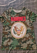 Ramones T-Shirt Camouflage XL Mens 1-2-3-4 Y2K   *UNWORN 1995 FINAL TOUR REPRO*
