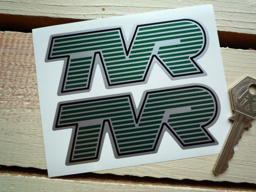 Tvr car stickers pair race - 4",
