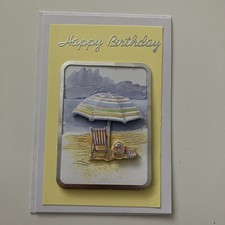 Handmade 3D decoupage beach