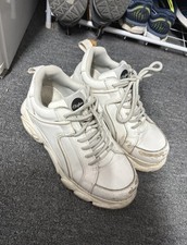 Buffalo Vegan Platform White Chunky Trainers Boots Size UK 7 Retro 90s Rave