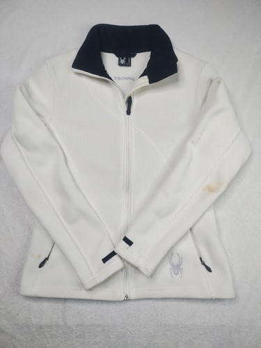 Spyder full zip jacket white - zip,