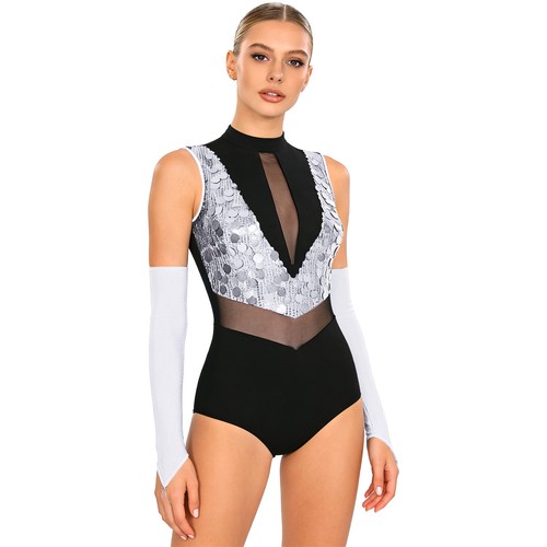Women sequin leotard dance - uk,