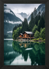 Lakeside Cabin in Mountains