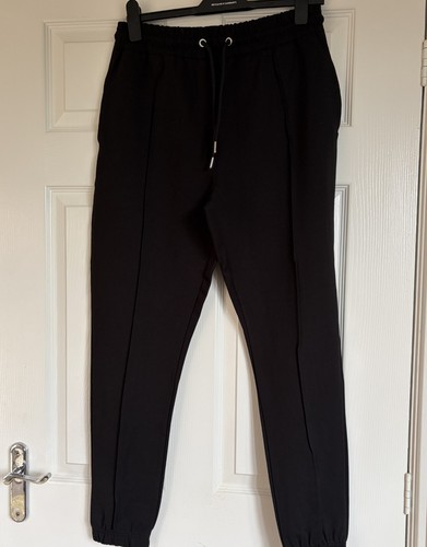 Mens black slim fit joggers - mens,
