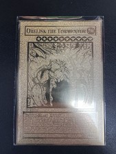 YuGiOh Obelisk The Tormentor - Gold Metal Card