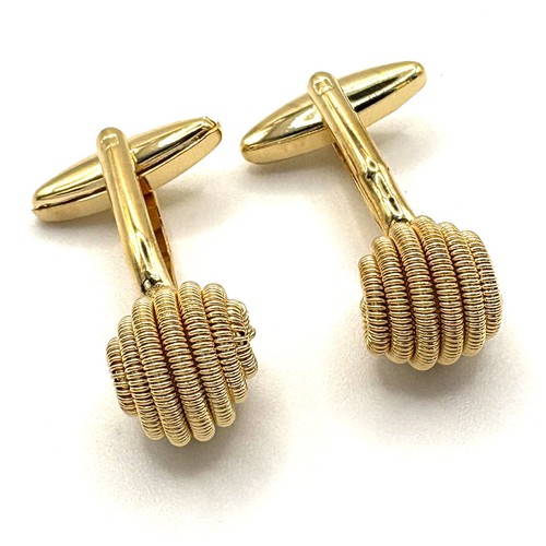 Gold plate rope - knot, ball