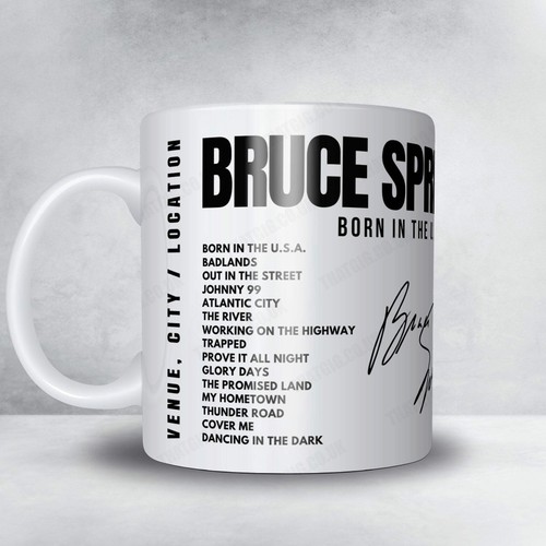 Bruce springsteen setlist mug - bruce,