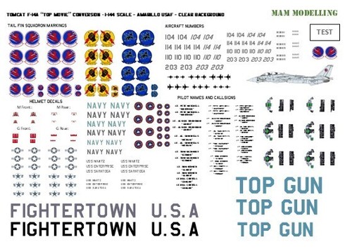 144 decals for top movie - decals,