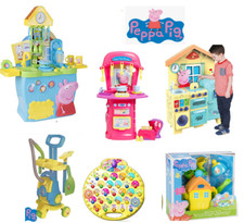 Peppa Pig Playsets & Toys-  Kitchen/Wooden House/Figures/Vehicle XMAS Gifts Kids