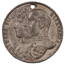 1902 KING EDWARD VII & QUEEN ALEXANDRA CORONATION MEDAL (#7196)
