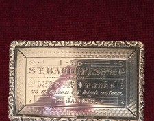 Solid silver snuff box 1853 - silver,