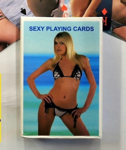 Sexy lady playing cards - sexy,