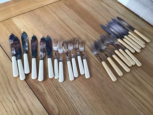 Two sets vintage cutlery - two,