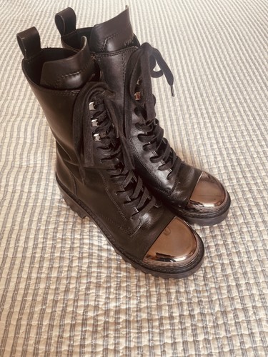 Dkny black leather ankle - dkny,