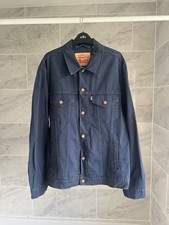 Levis Mens Corduroy Trucker Jacket Micro Cord - XL X Large - Navy