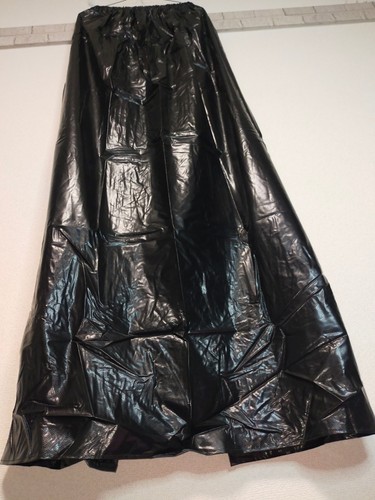 Soft shiny black pvc plastic - soft,