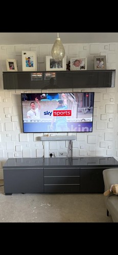Ikea besta black media unit - besta,