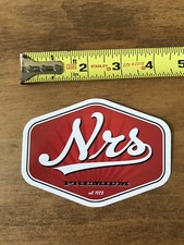 NRS Kayaking Red/White Premium Sticker/Decal Whitewater Kayak Boating Paddle