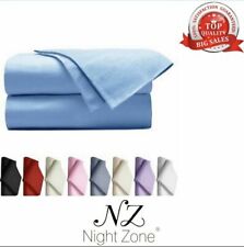 Flannelette Flat Sheets 100% Brushed Cotton Thermal Flat Bed Sheets All Sizes 