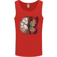 Butterfly Clock Mens Vest Tank