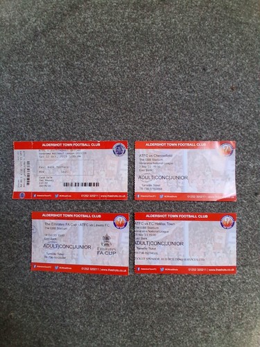 Used football ticket - used,