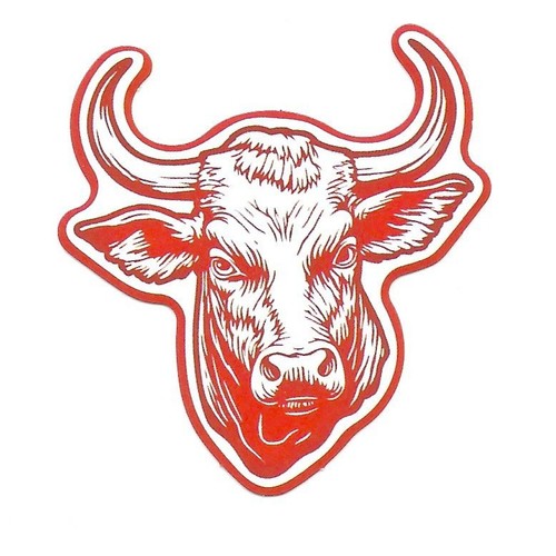 Red bull head vinyl - vinyl, sticker