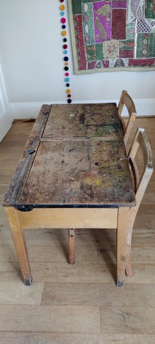 Vintage wooden school - vintage,
