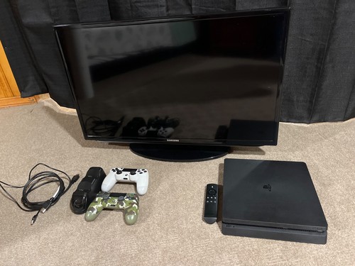 Playstation slim jet black - 4,