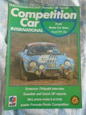 Competition Car magazine Aug