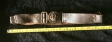 VINTAGE BOY SCOUTS  BROWN LEATHER BELT 1960s
