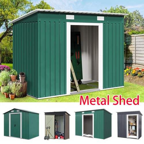 Metal garden shed 6x4ft 6x8ft - garden,