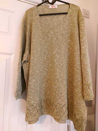 Afibel beige knit neck - afibel,