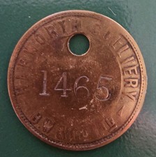 Harworth Colliery Pit Check marked Harworth Colliery BW & Co Ltd 1465