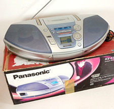 Panasonic RX-ES27 Boombox Stereo CD Cassette System Boxed & Working