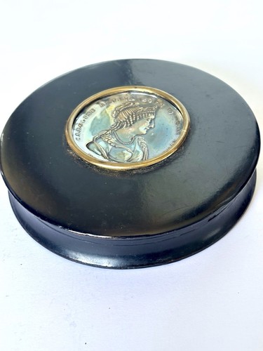 Antique papier mache snuff - antique,