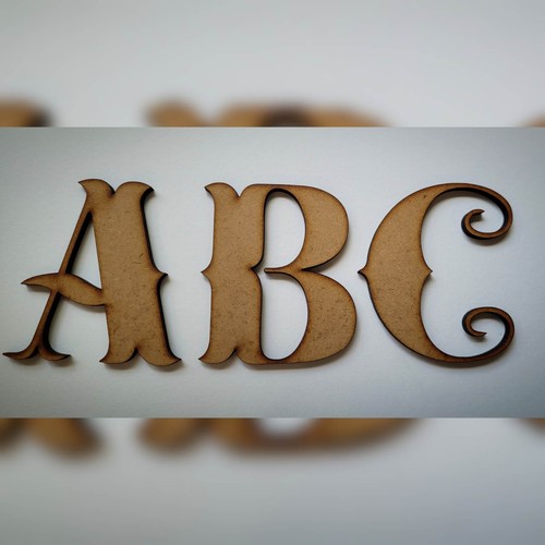 Wooden letters large mdf - large,
