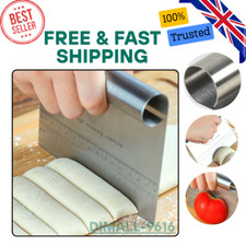 Metal Pastry Scraper Dough Pizza Flour Cutter Stainless Steel Bread Making Tool