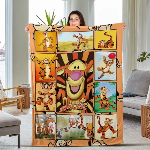 Personalized tigger quilt - personalized,