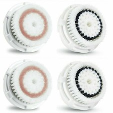 2 Radiance + 2 Sensitive Facial Brush Head Replacements Fit Clarisonic MIA 1,2,3