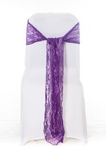 100 Cadbury Purple Lace Chair