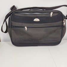 Samsonite Atom Black Cabin Bag Hand Luggage Laptop Bag In Navy Blue