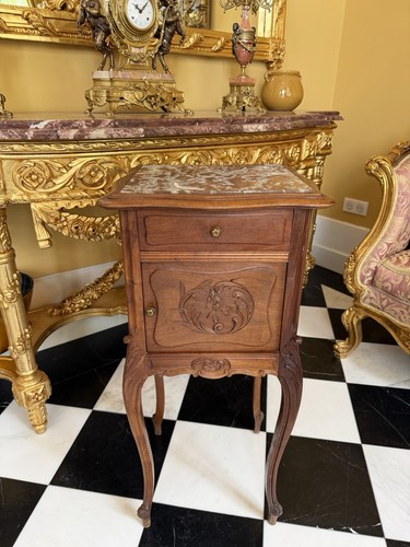 French marble bedside - marble, table