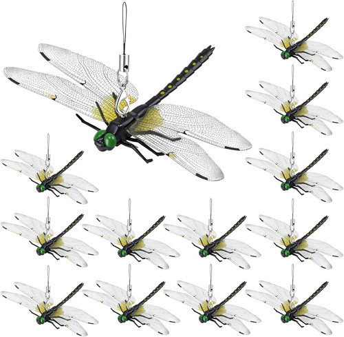 12pcs dragonfly clip 3d - 12pcs,